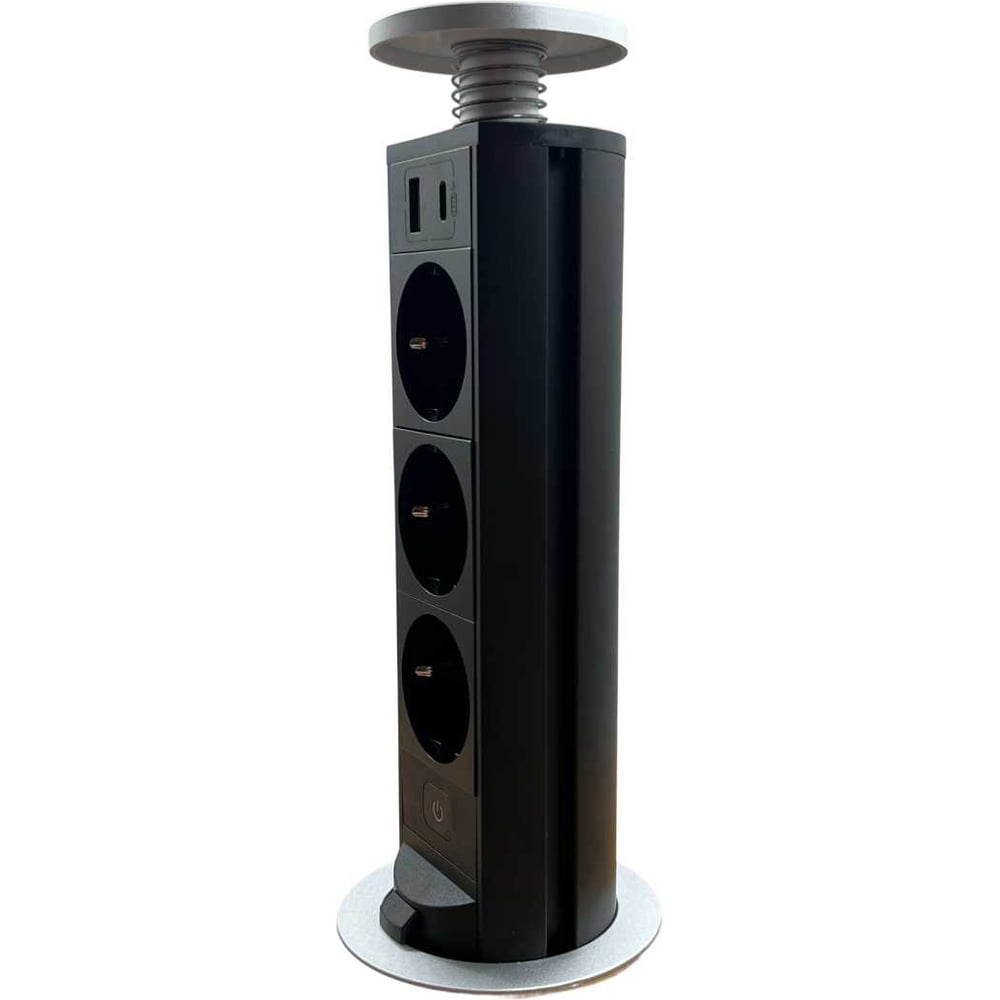 Изображение товара Встраиваемая выдвижная розетка для столешницы INRIOR USB A+C RUFH-02-80 Изображение товара Встраиваемая выдвижная розетка для столешницы INRIOR USB A+C RUFH-02-80