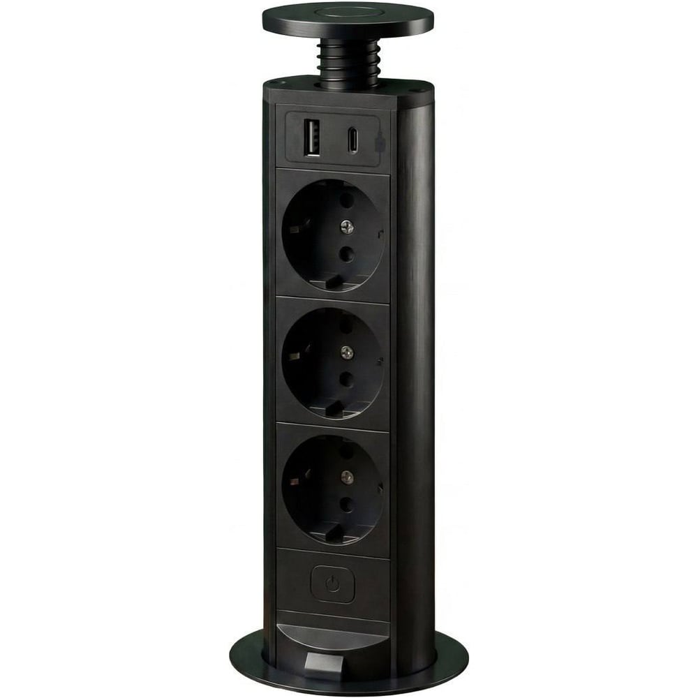 Изображение товара Встраиваемая выдвижная розетка для столешницы INRIOR USB A+C RUFH-02-20 Изображение товара Встраиваемая выдвижная розетка для столешницы INRIOR USB A+C RUFH-02-20