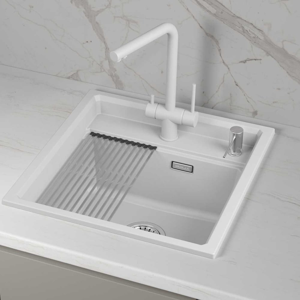 Изображение товара Мойка GRANULA KS- 5002i белый кварц АРКТИК