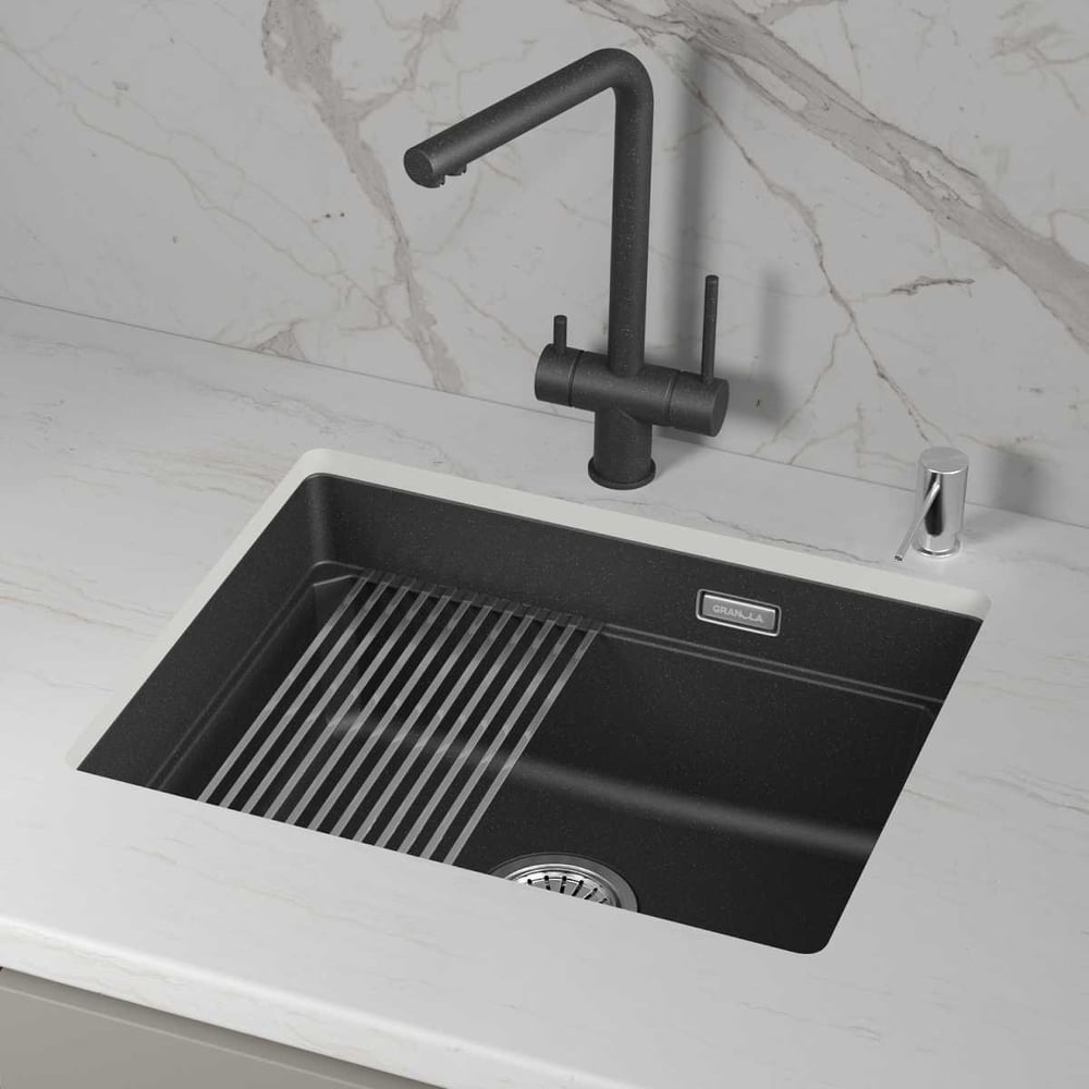Изображение товара Мойка GRANULA KS- 5501iU чёрный металлик кварц ШВАРЦ