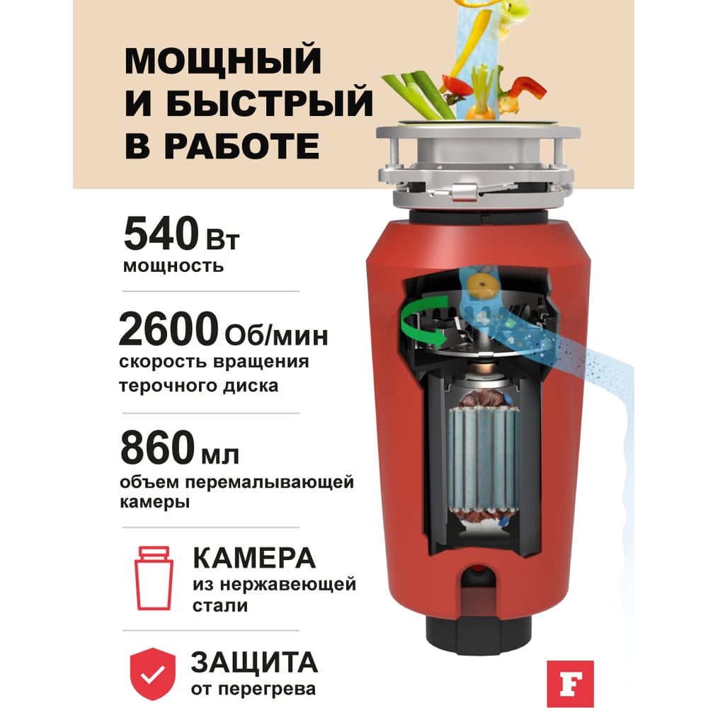 Измельчитель SLIM 50 Franke 268361