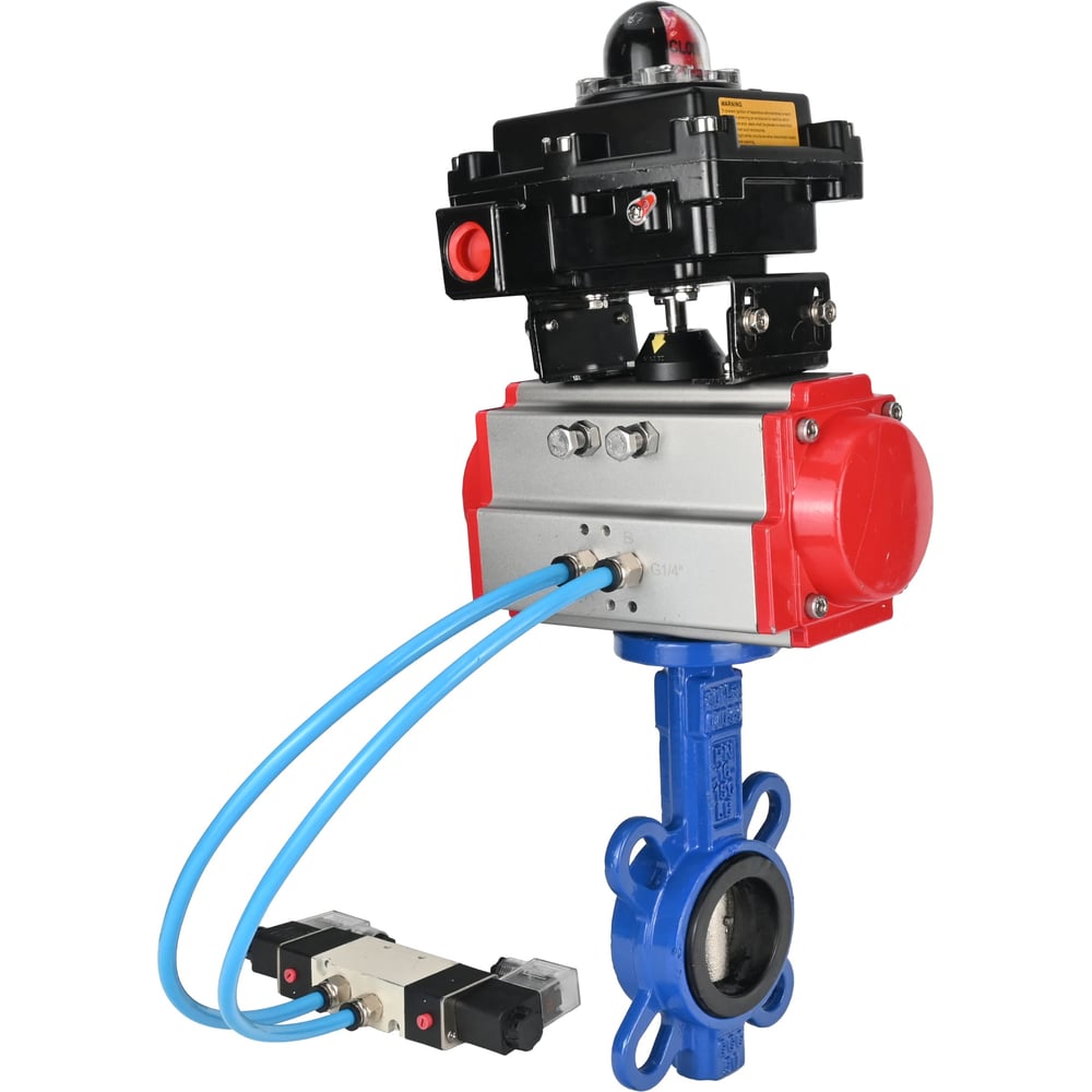 Затвор DN.ru GGG50-GGG40-EPDM Ду250 Ру16, с пн.прив. DA-140, пн.распр. PND1-T10-220VAC NAMUR, БКВ LSB-410 D050-104768