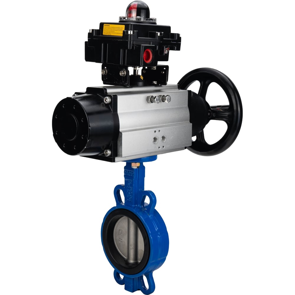 Затвор DN.ru QT450-304-EPDM-2W-Fb-ISO-H Ду125 Ру25, с пн.прив. DA-105-1, БКВ LSB-410 D050-96901