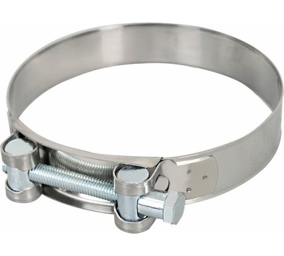 Изображение товара Силовой хомут Nord-Yada Д: 43-46 мм, Ш: 20 мм, Т: 0,6 мм, болт: М6х50, нерж. сталь 902882