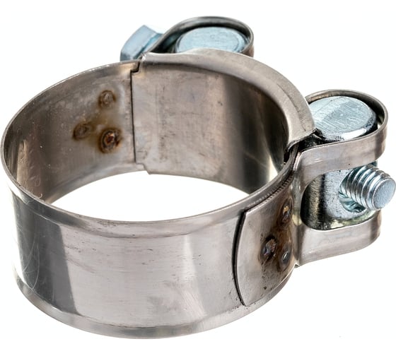 Изображение товара Силовой хомут Nord-Yada Д: 36-39 мм, Ш: 20 мм, Т: 0,6 мм, болт: М6х50, нерж. сталь 902880