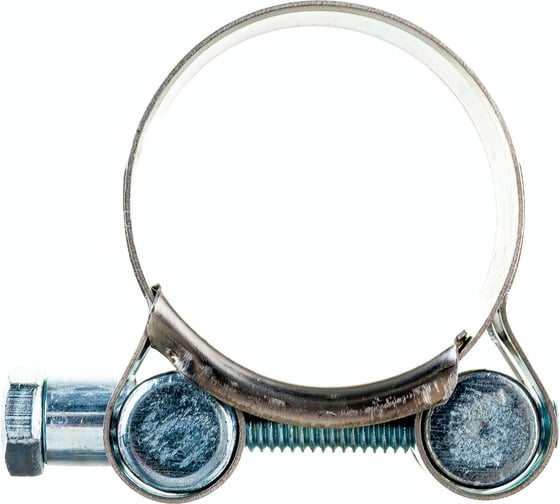 Изображение товара Силовой хомут Nord-Yada Д: 32-35 мм, Ш: 20 мм, Т: 0,6 мм, болт: М6х50, нерж. сталь 902879