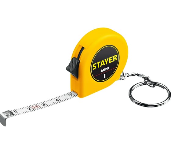 Изображение товара Рулетка-брелок STAYER Mini 1м /  6мм 34140-1_z02