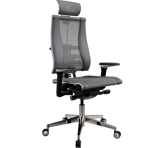 Изображение товара Кресло руководителя METTA Y 4DF B2-14D - YM93+Infinity /Kc09/Nc09/D15P/H13mM-3D(M26.B35.G25.W04) (Серый-Тем.Серый)