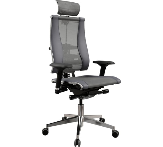 Изображение товара Кресло руководителя МЕТТА Y 4DF B2-14D - YM93+Infinity /Kc09/Nc09/D04P/H13mM-3D(M26.B32.G25.W03) (Серый-Тем.Серый) zB2.3.15.109