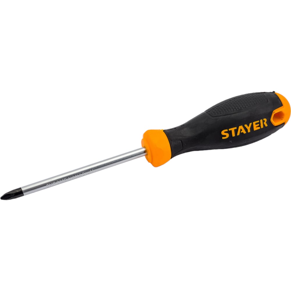 Отвертка STAYER Hercules PH2x100 2510-2-10_z03 предназначена для монтажа и демонтажа резьбовых соединений с применением значительных усилий. Двухкомпонентная рукоятка. Стержень из высококачественной хромванадиевой стали. Отвертка с двухкомпонентной рукояткой позволяет максимально эффективно передать крутящий момент от руки к профилю резьбового инструмента. Инструмент не требует особых условий хранения, подходит для работы при стандартной и высокой влажности.