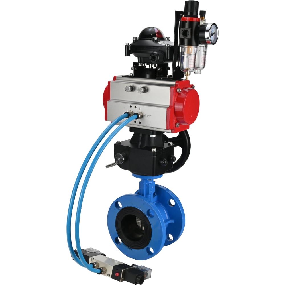 Затвор DN.ru GGG40-GGG40-EPDM-2W-F-H Ду50 Ру16, с пн.прив DA-105, пн.расп PND1-T08-220VAC NAMUR, РД HDM-1, БКВ LSB-210, БПВ D050-106779