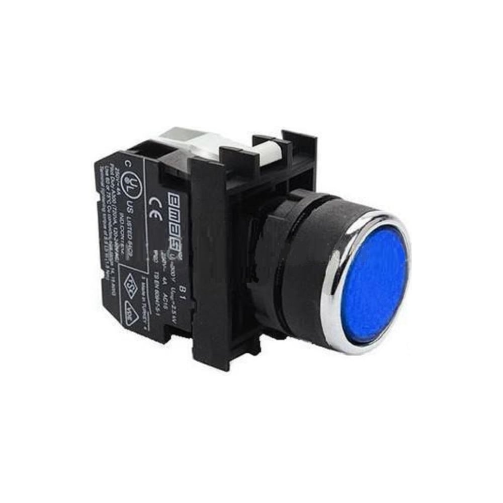 Изображение товара Кнопка со светодиодной подсветкой Emas синяя B1M2DM