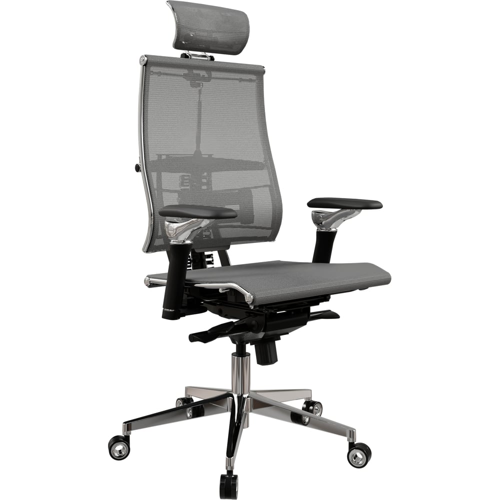 Кресло руководителя МЕТТА Y 4DF L2-5D - YM93 /Kc00/Nc00/D06P/H13mM-3D(M06.B35.G11.W04) (Серый-Тем.Серый) z532.50.15.92