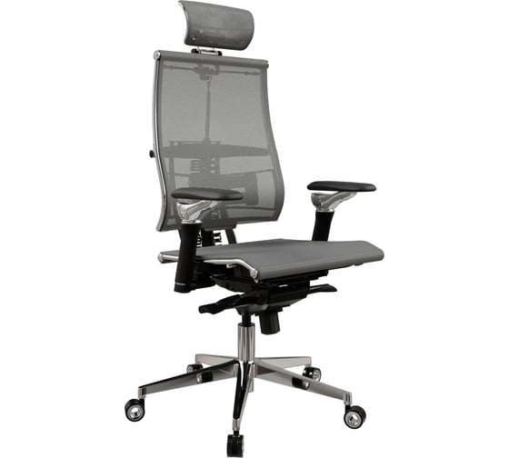 Изображение товара Кресло руководителя МЕТТА Y 4DF L2-5D - YM93 /Kc00/Nc00/D06P/H13mM-3D(M06.B35.G11.W04) (Серый-Тем.Серый) z532.50.15.92