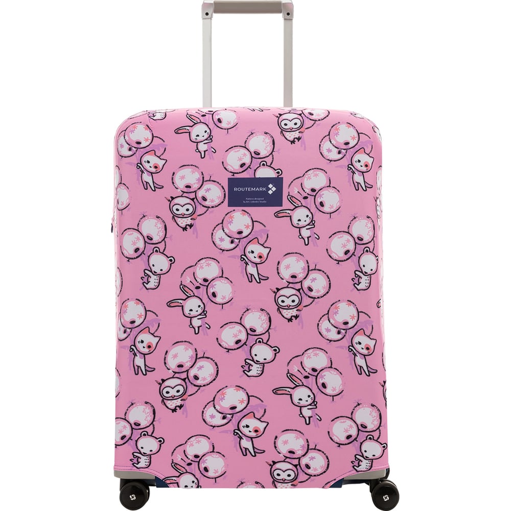 Изображение товара Чехол для чемодана ROUTEMARK Белое и Пушистое Артемия Лебедева SP310 размер M/L Beloe-M/L