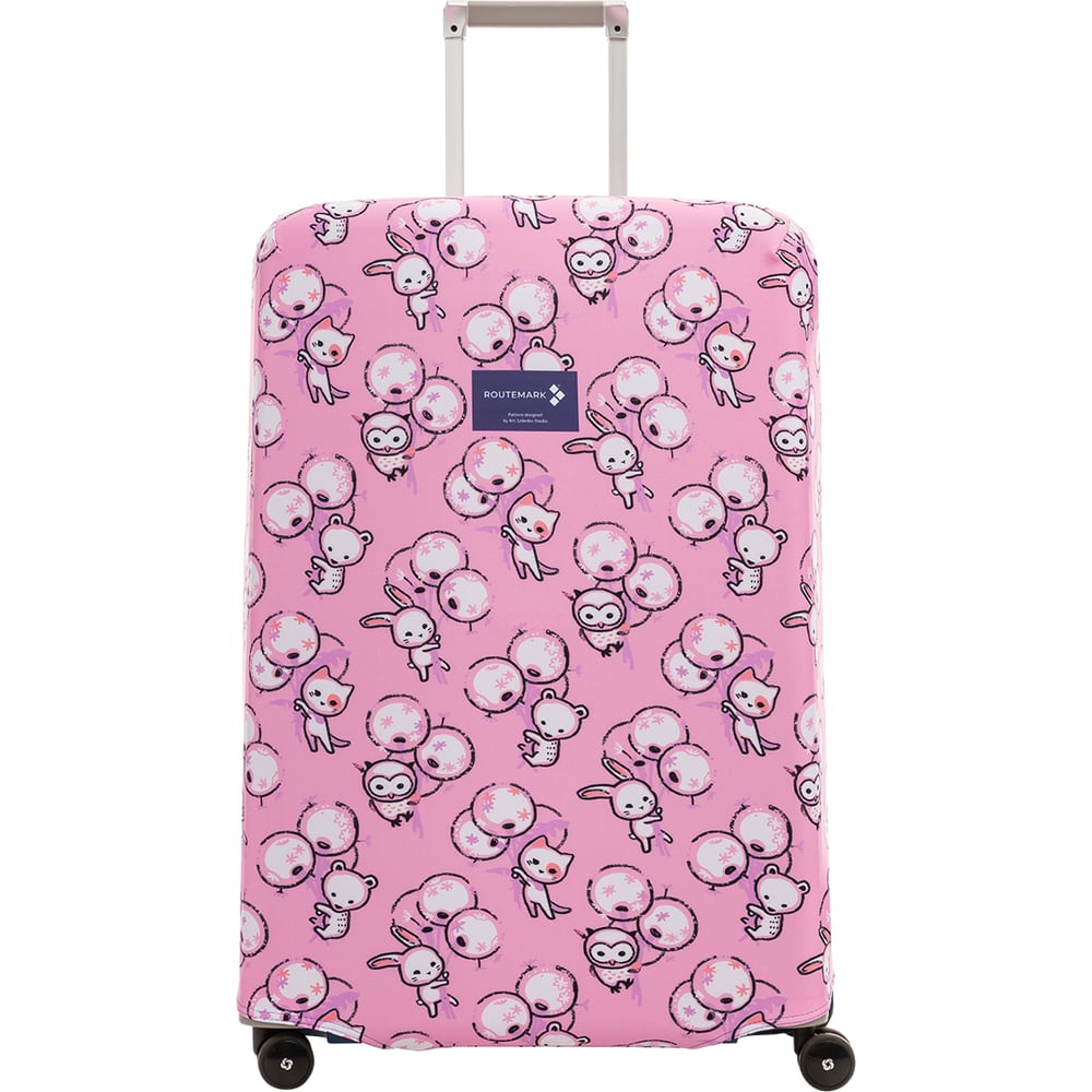 Изображение товара Чехол для чемодана ROUTEMARK Белое и Пушистое Артемия Лебедева SP310 размер L/XL