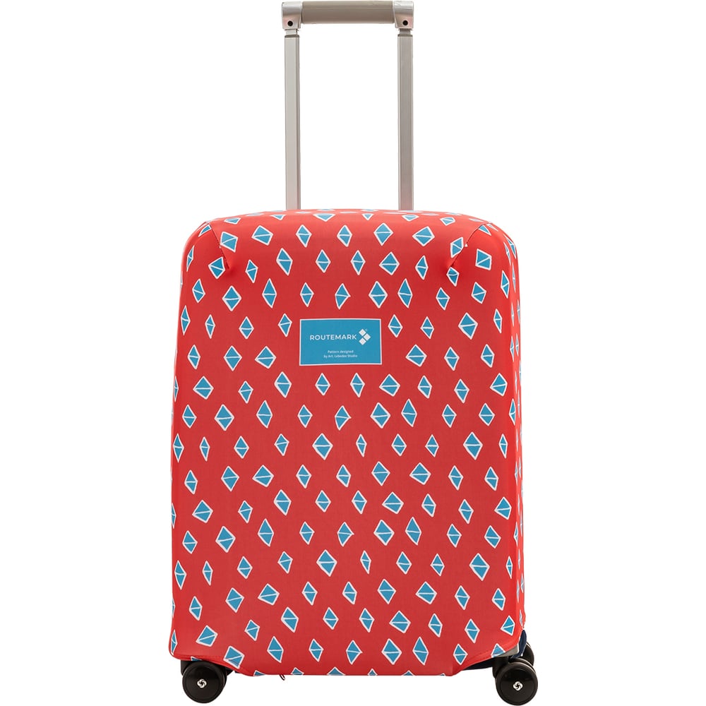 Изображение товара Чехол для чемодана ROUTEMARK Ромбик в красном размер S SP310