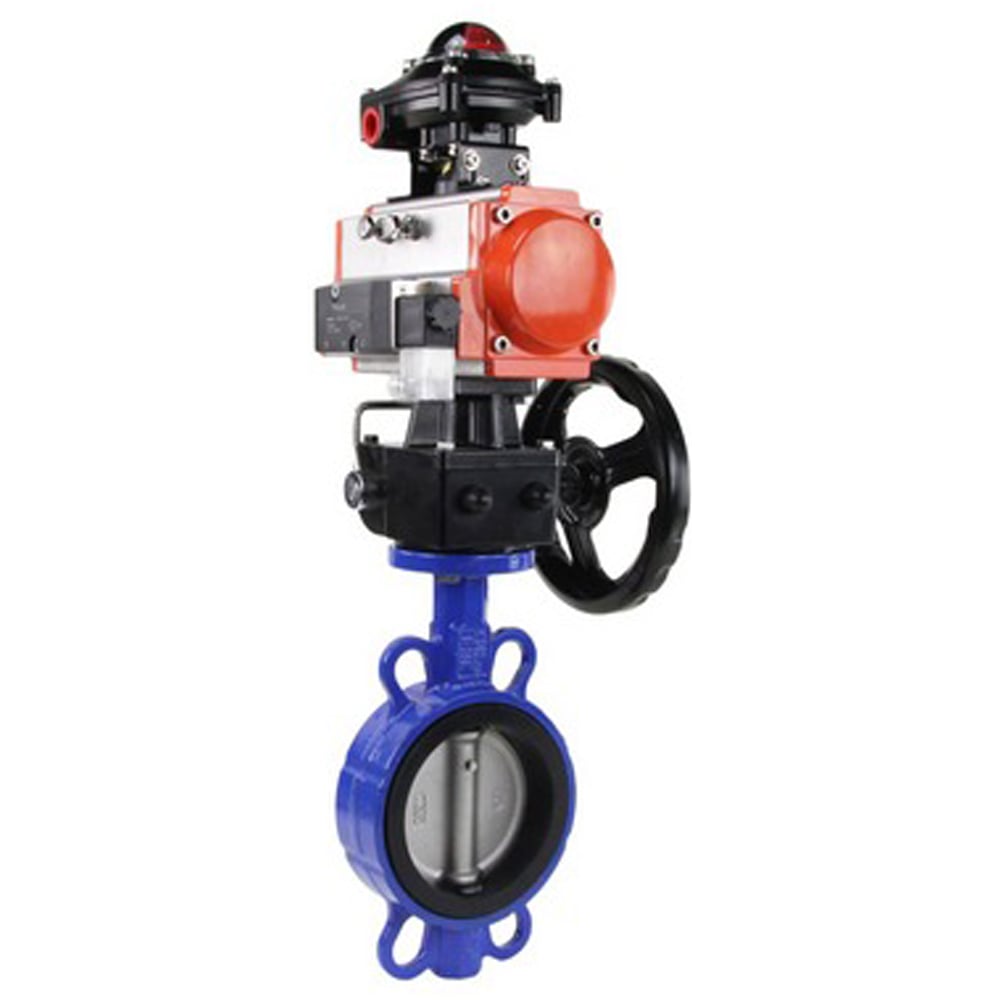 Затвор DN.ru WCB-316L-VITON Ду100 Ру16, с пн.прив. DA-083, пн.распр. PND1-T08-220VAC NAMUR, БКВ LSB-510, РД HDM-2 D050-118783
