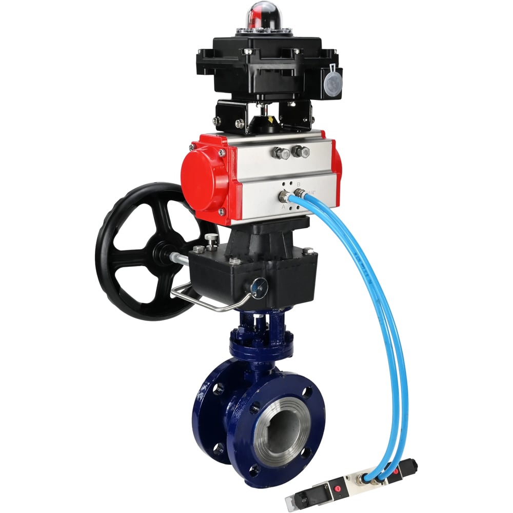 Затвор DN.ru WCB-316-M-F-ISO Ду150 Ру25, с пн.прив. DA-160 пн.распр. PND1-T10-220VAC БКВ LSB-410, РД HDM-4 D050-94814