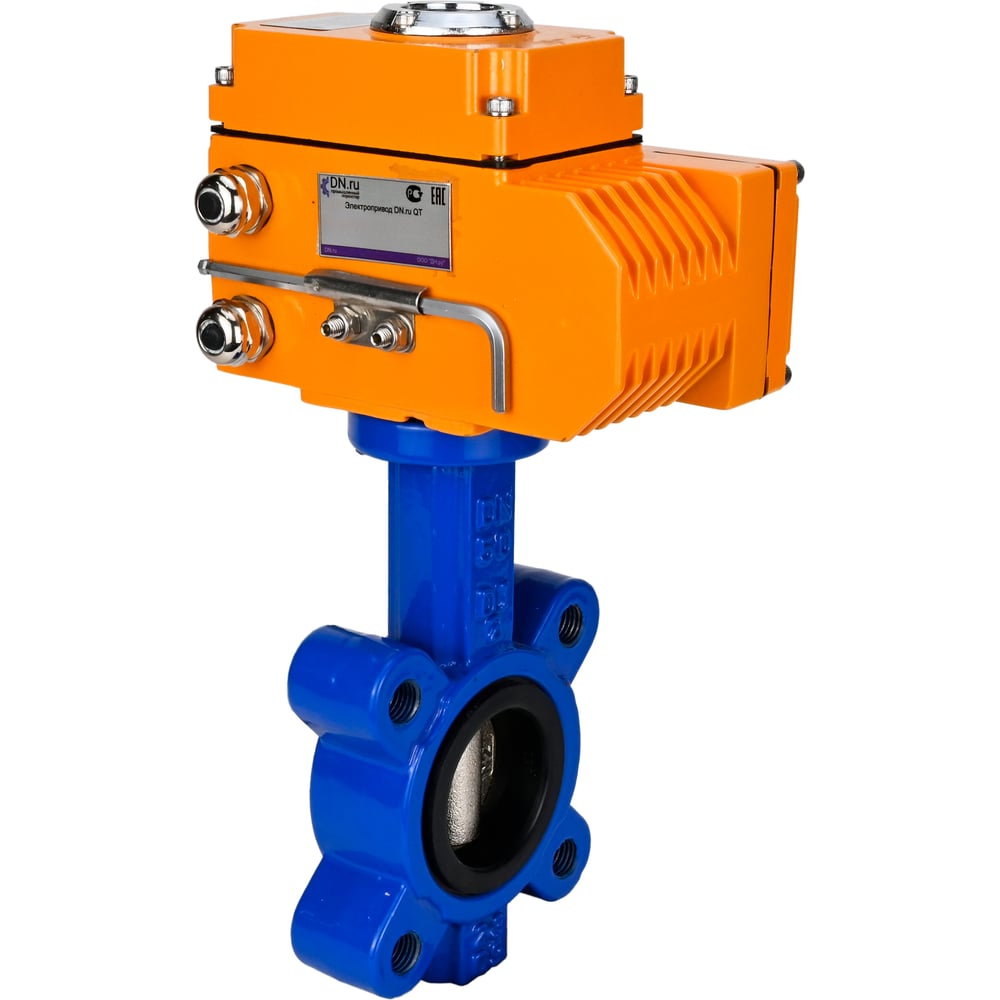 Затвор дисковый DN.ru QT450-304-NBR-2W-Fb-H Ду50 Ру16 электропривод QT-005 24В D050-89696