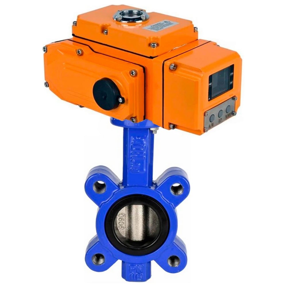 Затвор дисковый DN.ru QT450-304-EPDM-2W-Fb-H Ду80 Ру16 эл.привод QT-005-220В-0-10В-HARK D050-89771