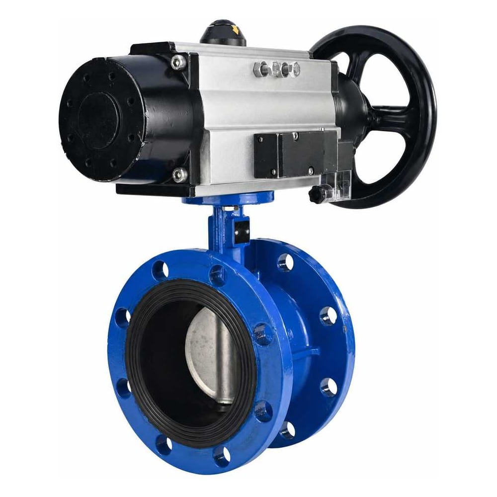 Затвор DN.ru GGG40-304-EPDM-2W-F-H Ду80 Ру16 с пн.прив. DA-105-1 и пн.расп. PND2-S1EM-52-1NC-J08-24VDC NAMUR D050-92172