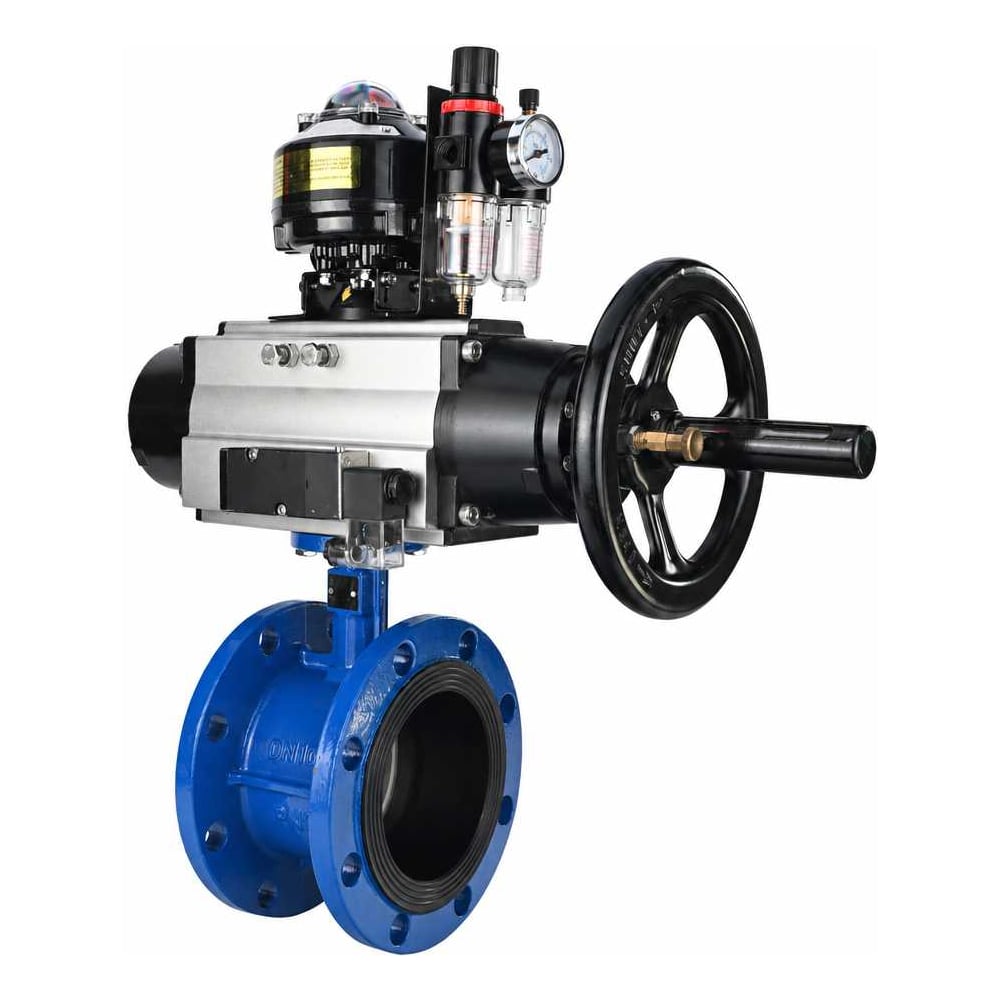 Затвор DN.ru GGG40-304-EPDM-2W-F-H Ду65 Ру16 с пн.прив. DA-105-1, пн.расп. PND2-S1EM-52-1NC-J08-220VAC NAMUR, БКВ LSB-510 и БПВ D050-92163