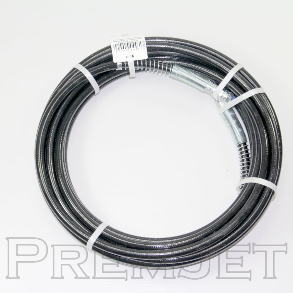 Рукав окрасочный PremJet 1/4 (500bar, NPSM 1/4, черный, 15,0м) 50014150