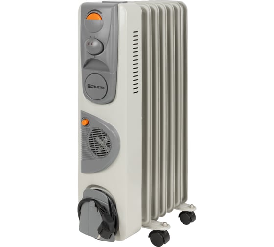 Изображение товара Масляный обогреватель TDM ELECTRIC белый, 1500 Вт, 7 сек, вент, регул. мощн. термостат SQ2501-0911