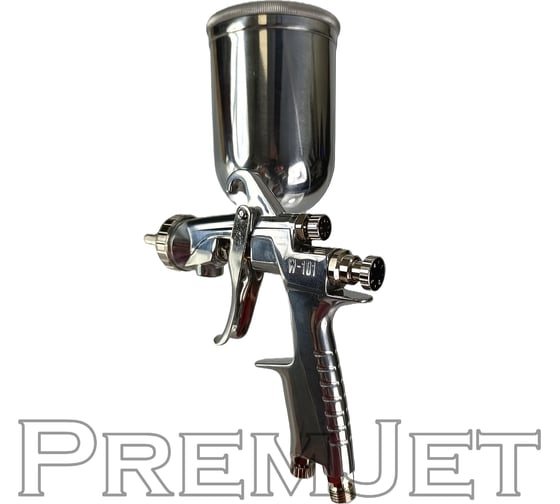 Изображение товара Распылитель окрасочный пневматического распыления PremJet W-101 (верх. бачок, игла и сопло 1,8мм, 7 bar) PJG-101-G-18