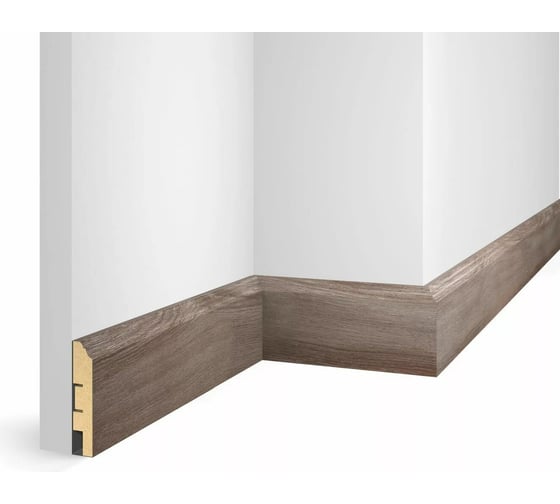 Изображение товара Плинтус COSCA DECOR WP07 экошпон, дуб Шелковый, 80x16x2400 мм, МДФ СПБ103724