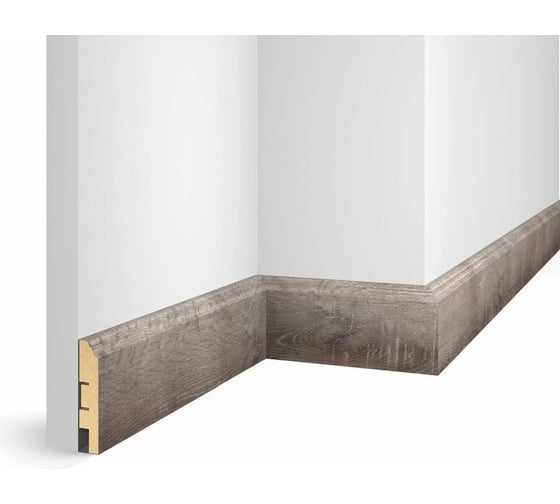 Изображение товара Плинтус COSCA DECOR WP07 экошпон, дуб Понца, 80x16x2400 мм, МДФ СПБ103722