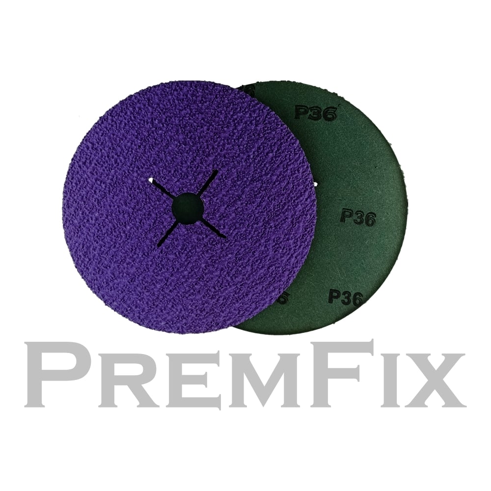 Круг шлифовальный Ceramax Fiber с вырезами PremFix P36 Binic Abrasive (Ø180ммх22мм/фибра) FD.CSCA.7.36