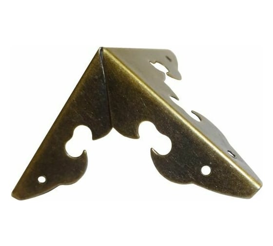 Изображение товара Декоративный угол Левша 30x30x30, бронза, 4 шт. У8-7219.СБ