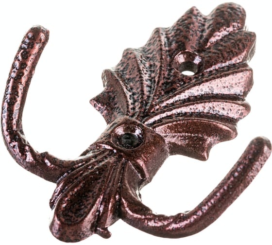 Изображение товара 2-рожковый крючок Левша КМ-3 елочка, медн. антик У8-6519.СМ