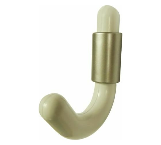 Изображение товара Малый крючок Левша пласт. белый / металлик У8-6830