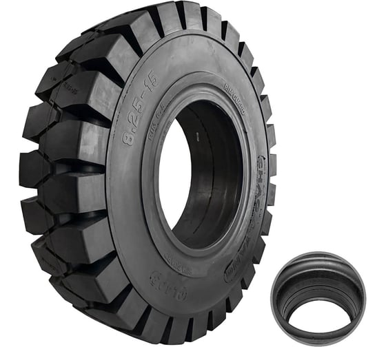 Изображение товара Шина цельнолитая с буртом CHAOYANG 8.25-15/6.50 (CL403) 8.25-15(CL403S)FF