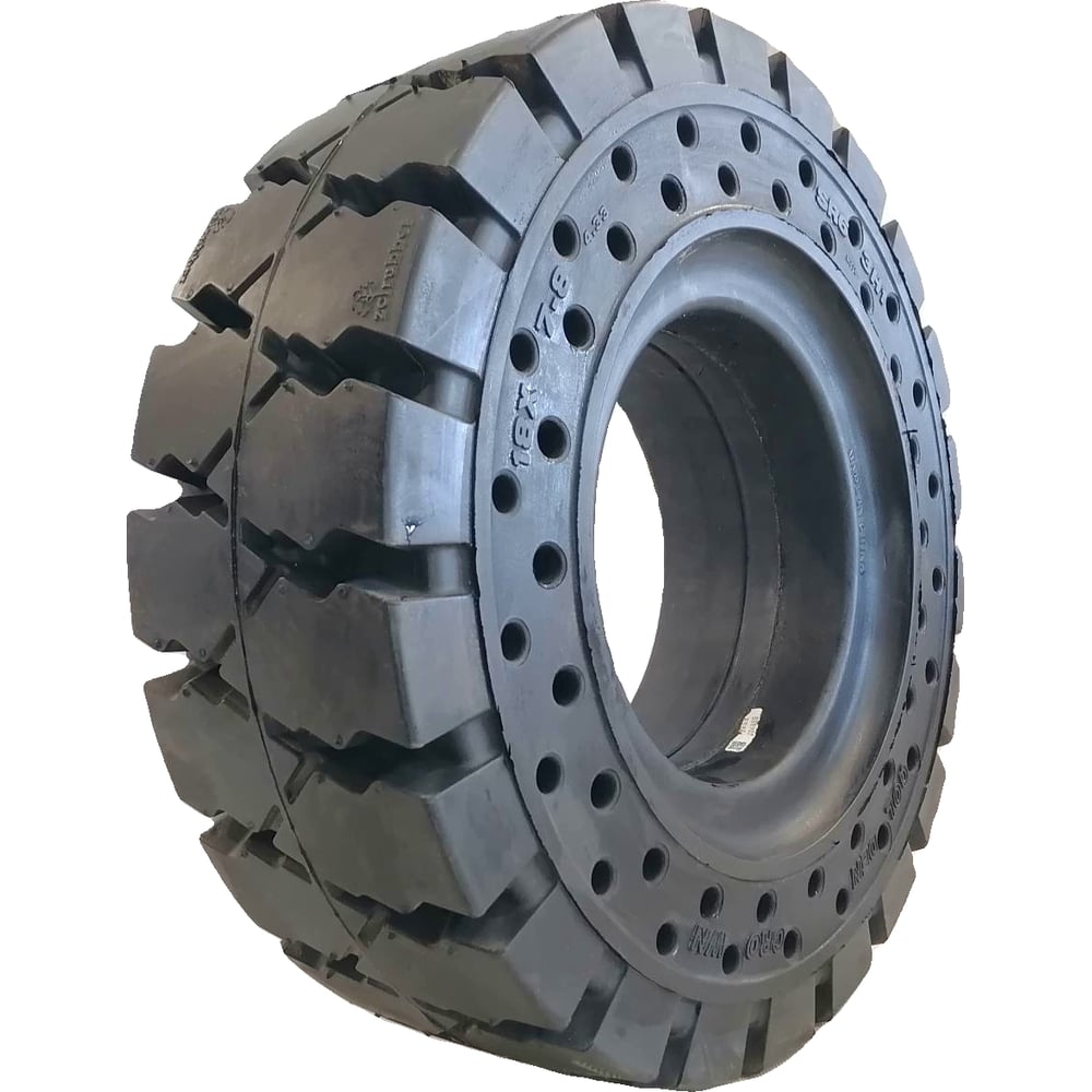 Изображение товара Шина цельнолитая CHAOYANG 18х7-8 перфорированные GOLDEN CROWN (SR63H1) 18x7-8(SR63H1)