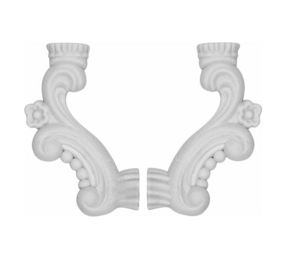 Изображение товара Уголок Левша 405 80x54x10, левый-правый, ПВХ У8-1879