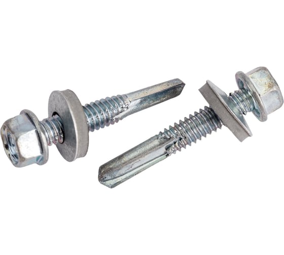 Изображение товара Кровельный саморез с длинным сверлом Метизный двор 6.3х38, 100 шт. 4690441023919