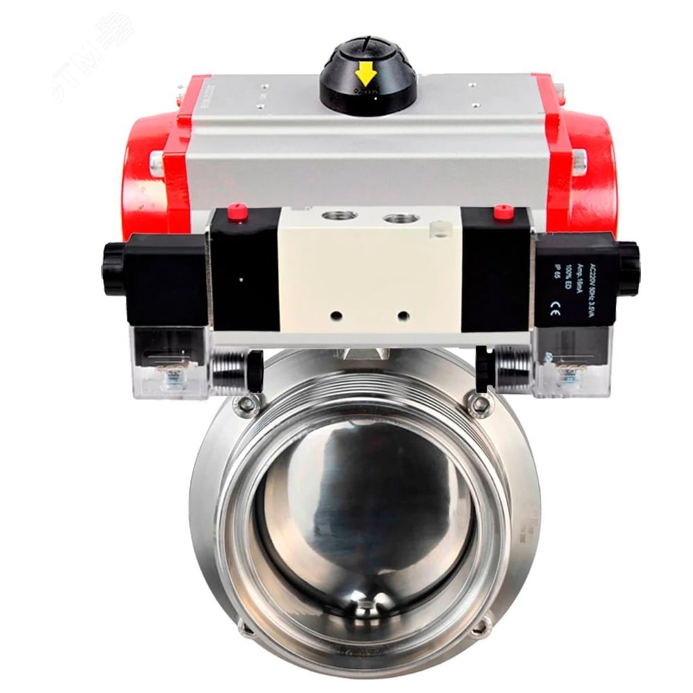 Затвор DN.ru 304-304-Sil-2W-T-H Ду65 Ру10, с пн.прив. SA-083, пн.распр. PND1-T08-220VAC NAMUR D050-121954