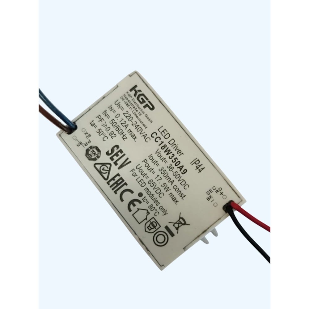 Изображение товара LED-драйвер 18Вт KGP CC18W350A9 для светодиодов и подсветки