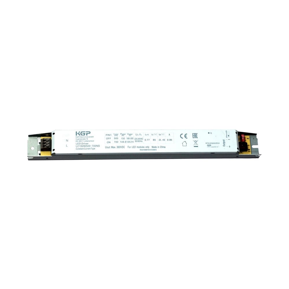 Изображение товара LED-драйвер KGP LC150W500-700NS для мощных светодиодных систем Изображение товара LED-драйвер KGP LC150W500-700NS для мощных светодиодных систем