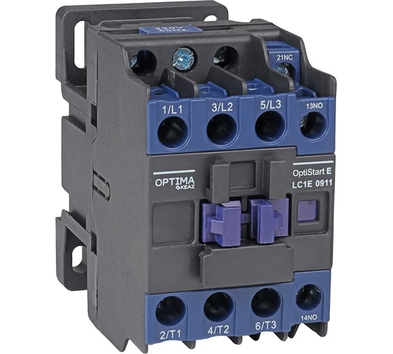 Изображение товара Контактор КЭАЗ OptiStart E LC1E18M5-18A-1NO+1NC-220AC-РЕГ- 392964