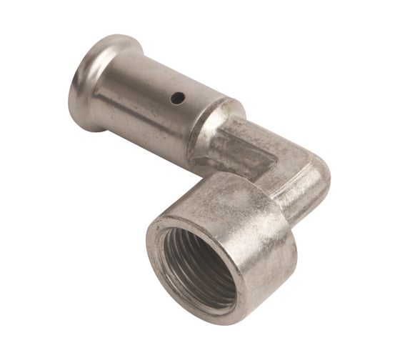 Изображение товара Угольник 90 ВР, латунь пресс, 26x3/4 Henco HE 6P-2605