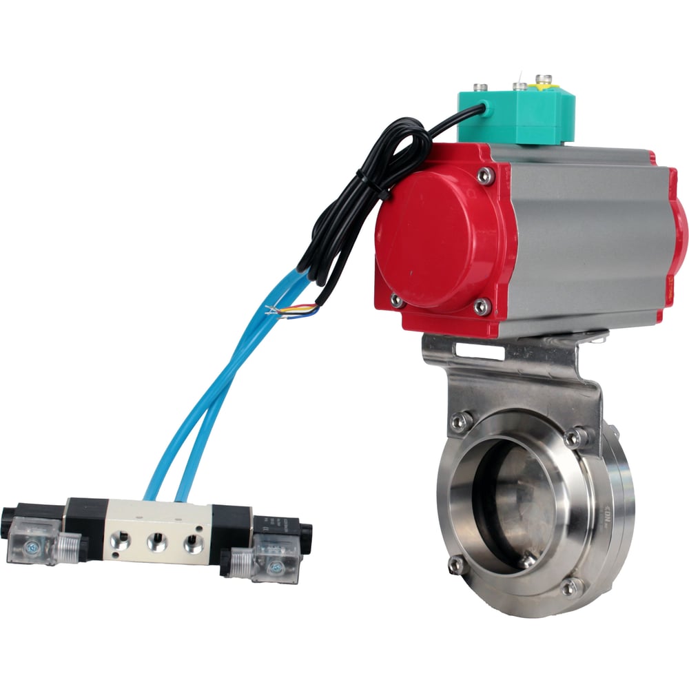 Затвор DN.ru 304-304-EPDM-2W-W-H Ду32 Ру10, с пн.прив. SA-065, пн.распр. PND1-T08-220VAC NAMUR, МППП-200 D050-111633