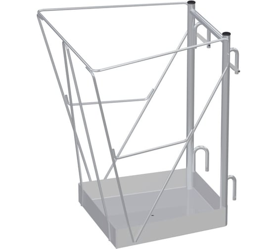 Изображение товара Площадка навесная для лестниц ПЛА (0.6х0.55 м; 120 кг) MEGAL 400101