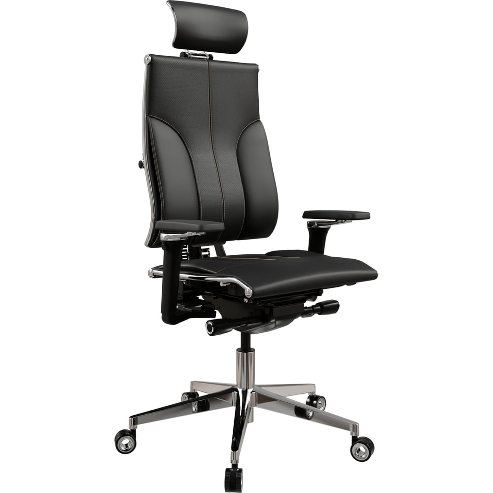 Кресло руководителя МЕТТА Y 4DF B2-10D - Infinity /Kc06/Nc06/D15P/H13mL-3D(M26.B35.G25.W04) (Черный (бежевая строчка)) zA6.F.5.13A