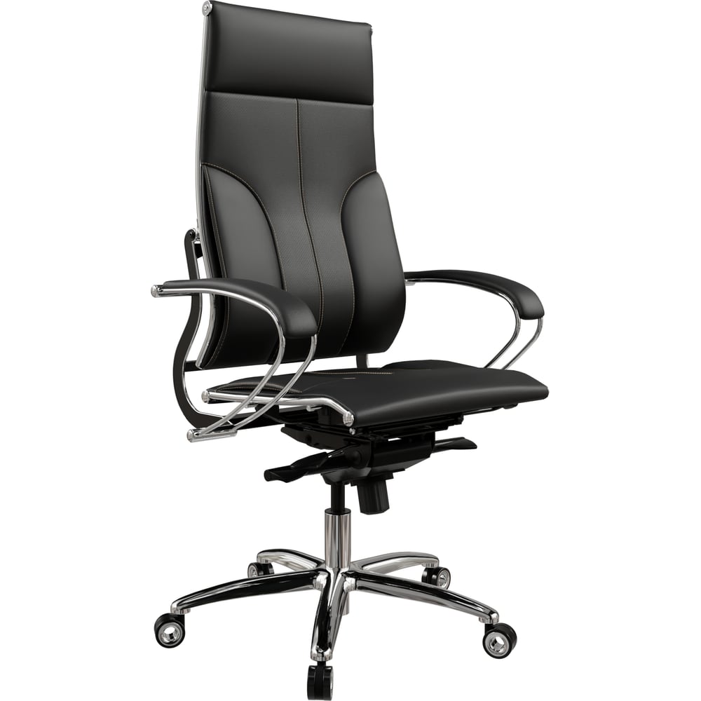 Кресло руководителя МЕТТА Move L1-10K - Genuine /Kc06/Nc06/K2cL(M06.B34.G04.W04) (Черный (бежевая строчка)) z6C0.2.1.7A