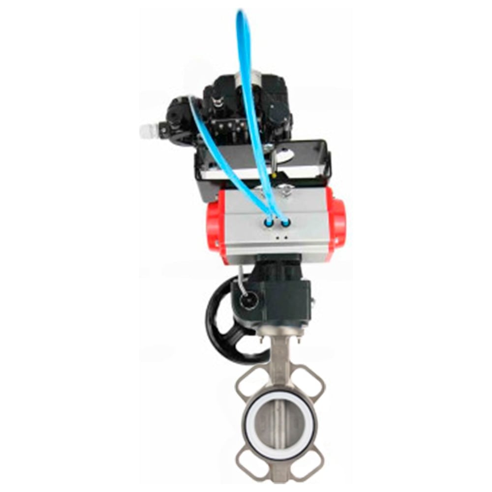 Затвор DN.ru WCB-316L-PTFE Ду300 Ру16, с пн.прив. DA-160, РД HDM-4, позиционером EPRP1-NU-0-08 D050-95172